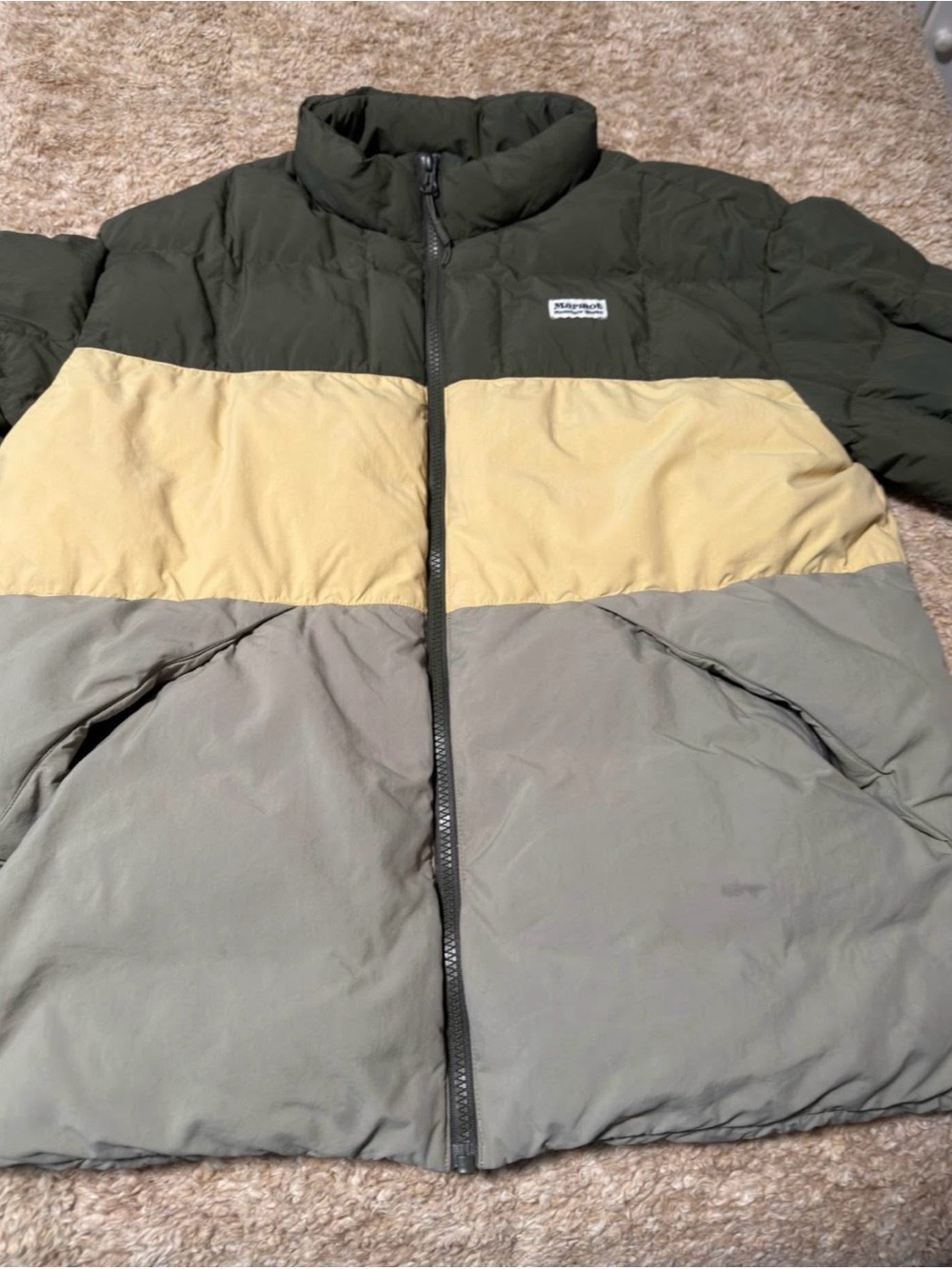Marmot Colorblock Down Puffer Jacket